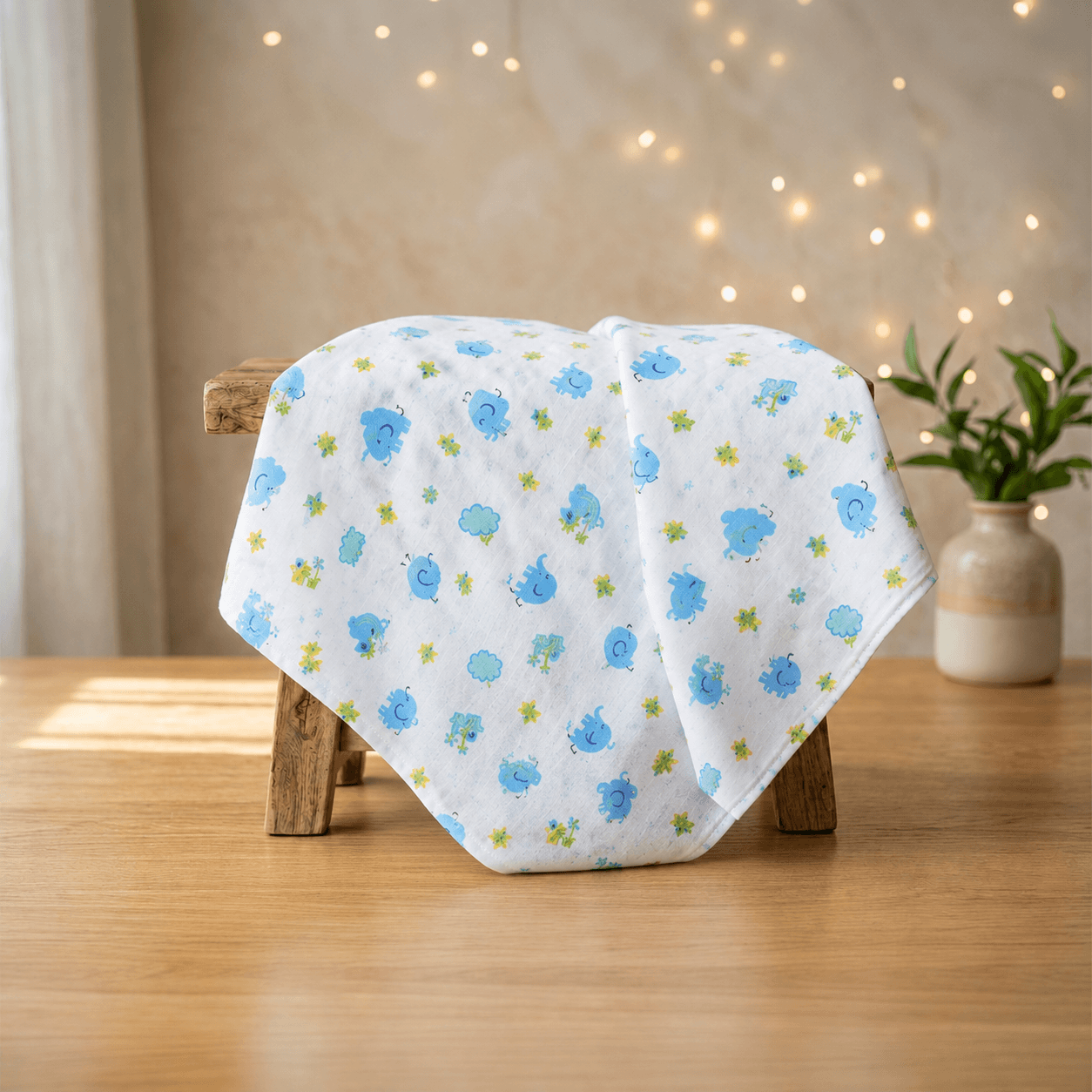 Kidzyarn Ball Print Muslin Swaddle Blanket for Newborn Baby | Premium Soft Cotton Muslin | Lightweight & Breathable - Image 10