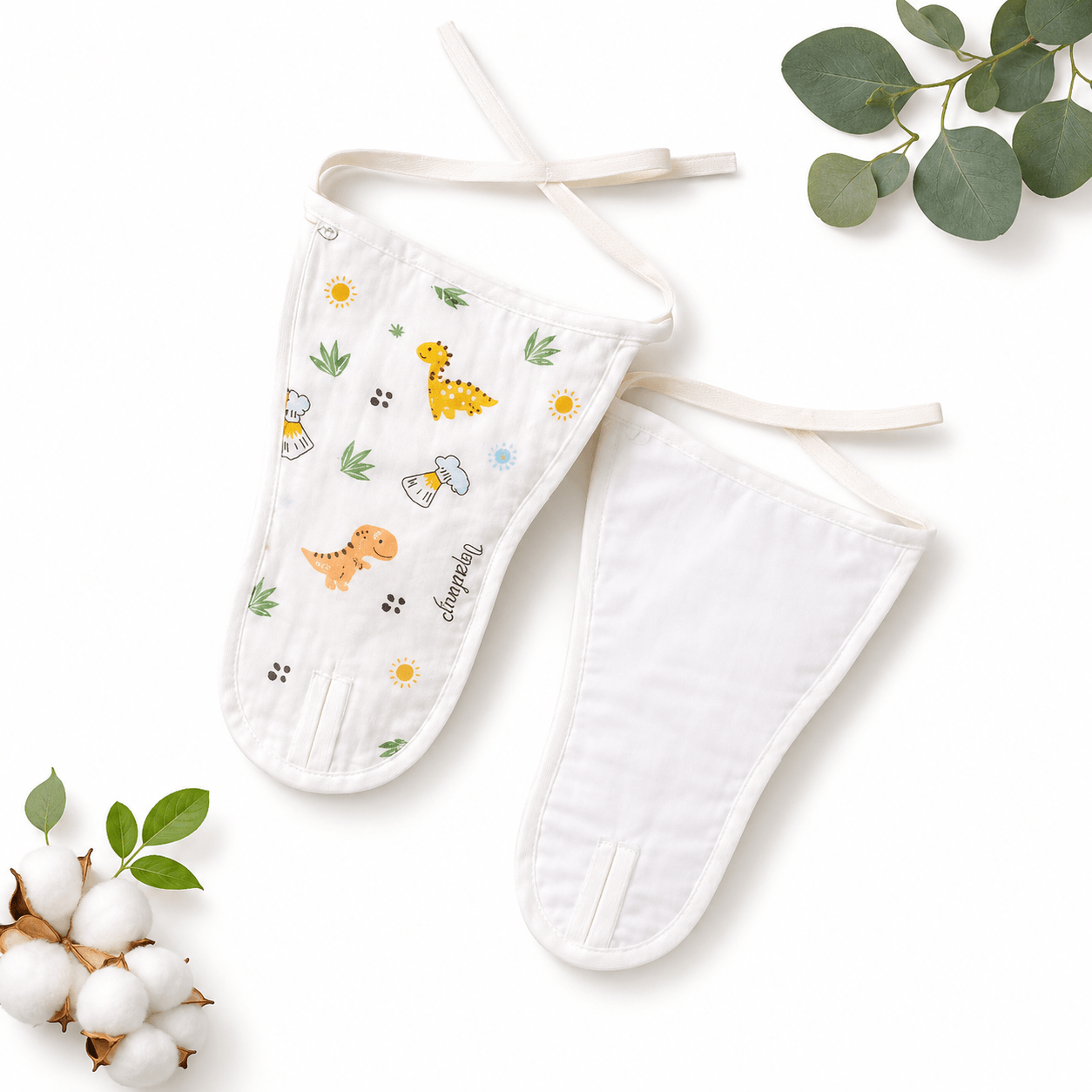 Kidzyarn Newborn Baby Muslin Nappy | Ultra Soft Reusable Cotton Cloth Diaper | Gentle on Baby Skin - Image 2