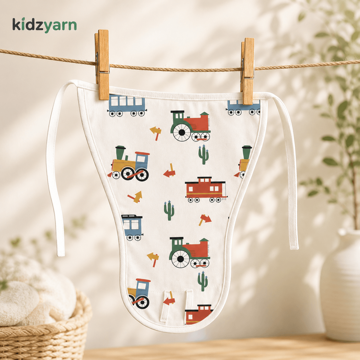 Kidzyarn Newborn Baby Muslin Nappy | Ultra Soft Reusable Cotton Cloth Diaper | Gentle on Baby Skin - Image 13
