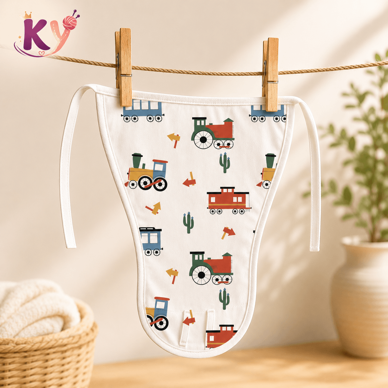 Kidzyarn Newborn Baby Muslin Nappy | Ultra Soft Reusable Cotton Cloth Diaper | Gentle on Baby Skin - Image 15