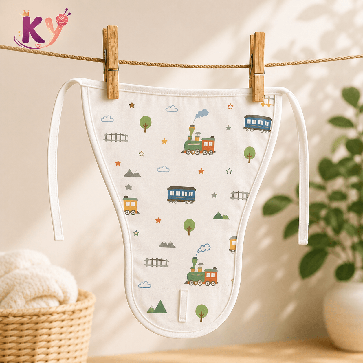 Kidzyarn Newborn Baby Muslin Nappy | Ultra Soft Reusable Cotton Cloth Diaper | Gentle on Baby Skin - Image 16