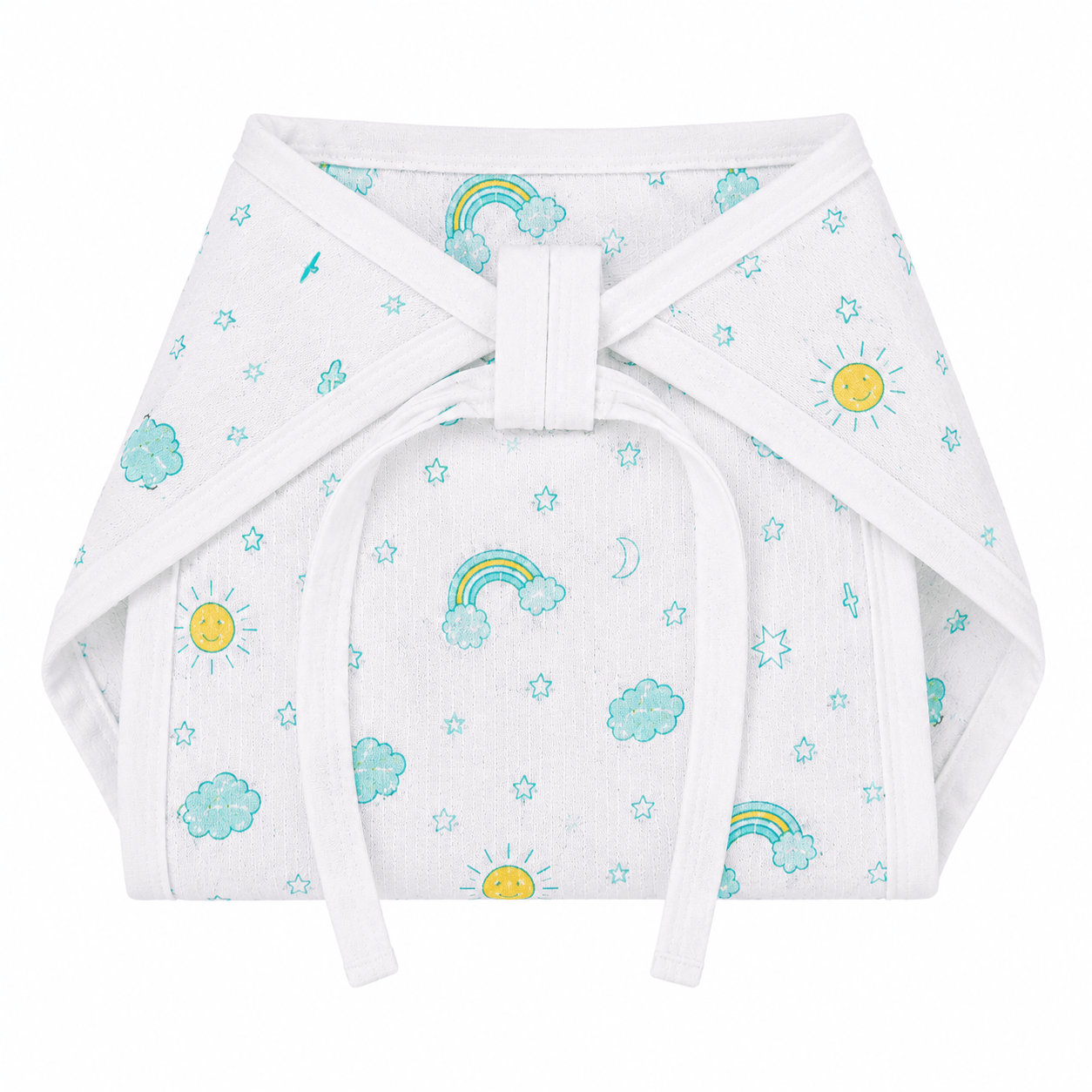 Kidzyarn Newborn Baby Muslin Nappy | Ultra Soft Reusable Cotton Cloth Diaper | Gentle on Baby Skin - Image 4