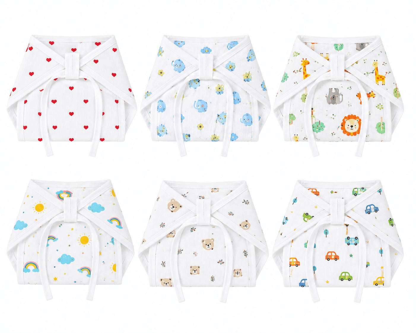 Kidzyarn Newborn Baby Muslin Nappy | Ultra Soft Reusable Cotton Cloth Diaper | Gentle on Baby Skin - Image 6