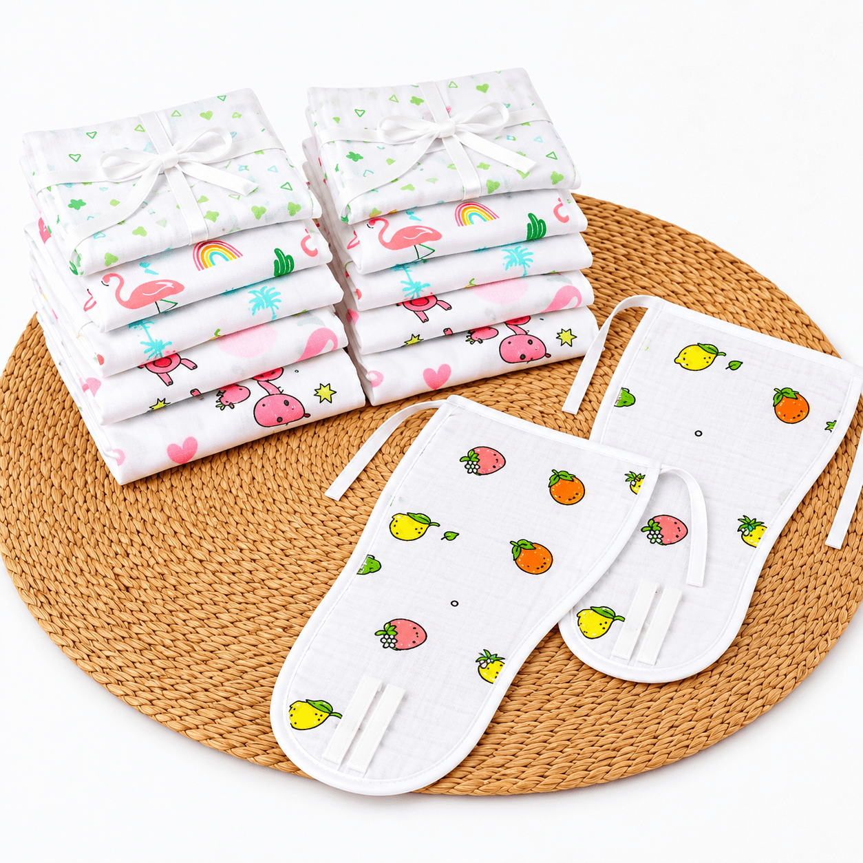 Kidzyarn Newborn Baby Muslin Nappy | Ultra Soft Reusable Cotton Cloth Diaper | Gentle on Baby Skin - Image 10