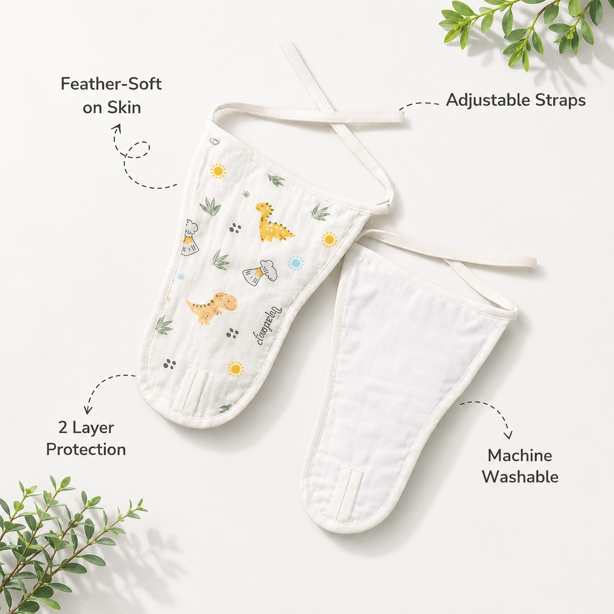 Kidzyarn Newborn Baby Muslin Nappy | Ultra Soft Reusable Cotton Cloth Diaper | Gentle on Baby Skin - Image 11