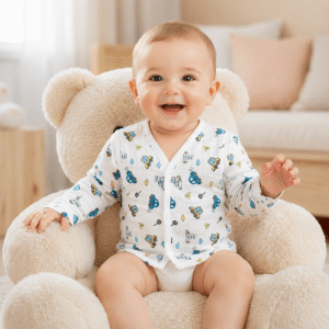 Kidzyarn Newborn Baby Shirt | Premium Soft Cotton | Comfortable Daily Wear for Babies