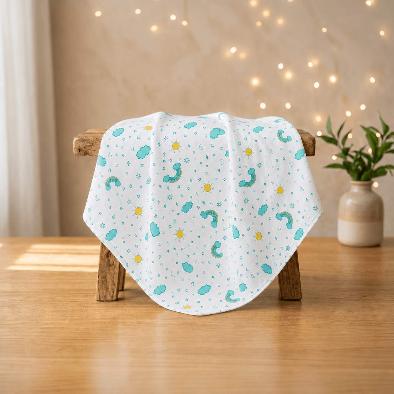 Kidzyarn Ball Print Muslin Swaddle Blanket for Newborn Baby | Premium Soft Cotton Muslin | Lightweight & Breathable - Image 17