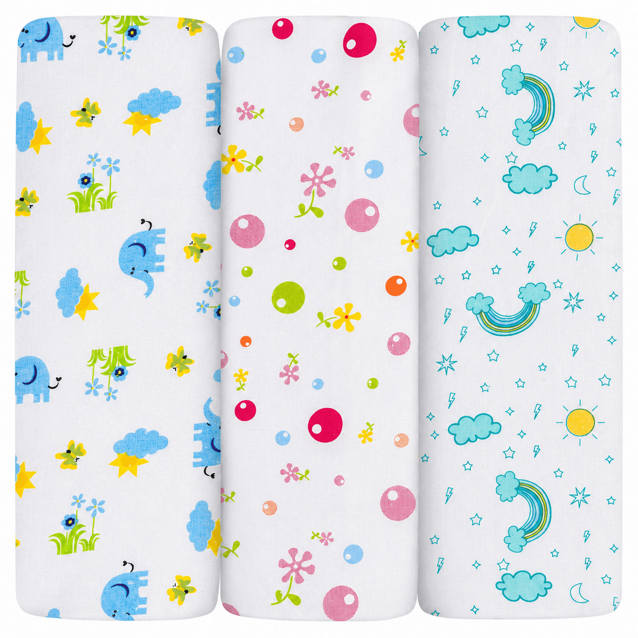 Kidzyarn Ball Print Muslin Swaddle Blanket for Newborn Baby | Premium Soft Cotton Muslin | Lightweight & Breathable - Image 2
