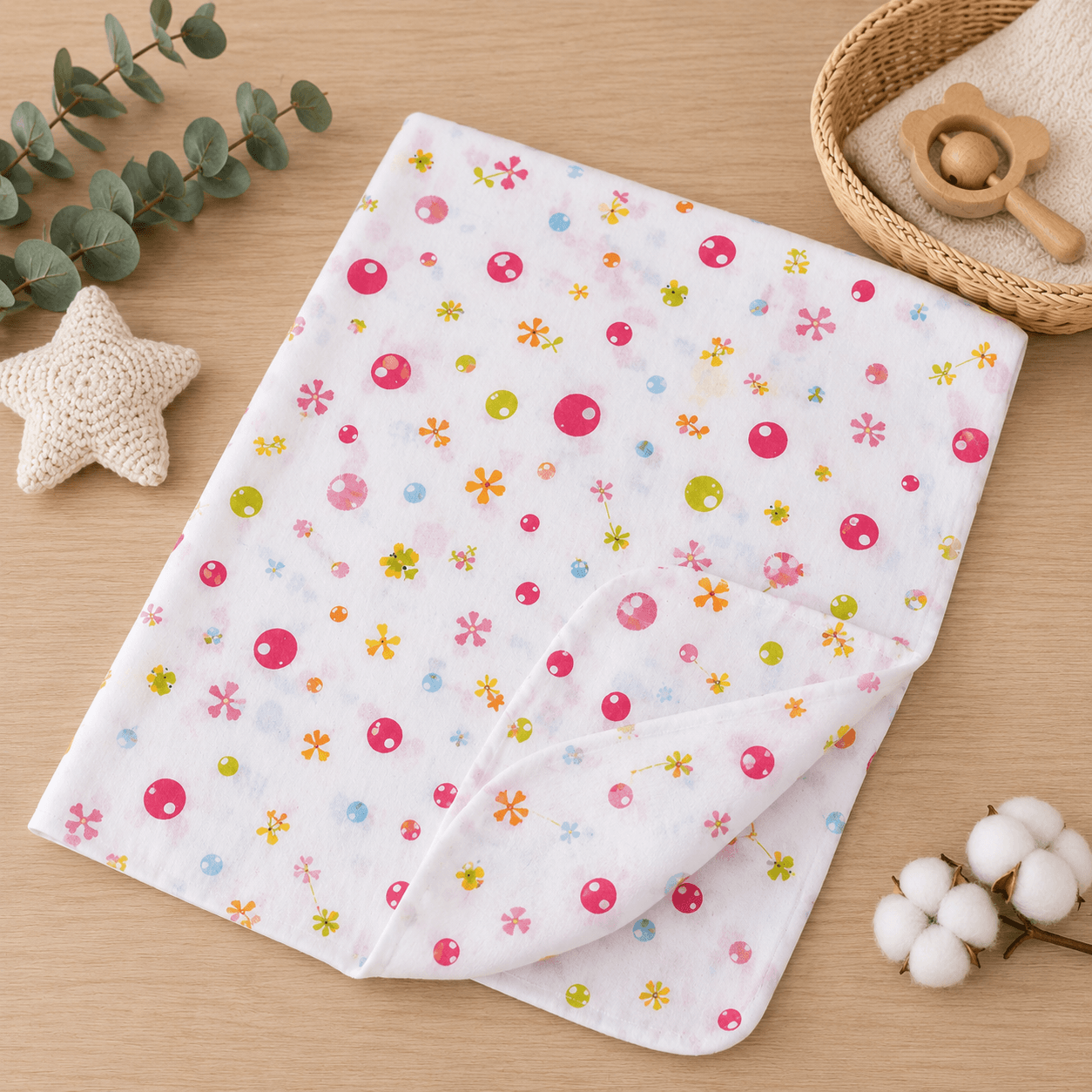 Kidzyarn Ball Print Muslin Swaddle Blanket for Newborn Baby | Premium Soft Cotton Muslin | Lightweight & Breathable - Image 18