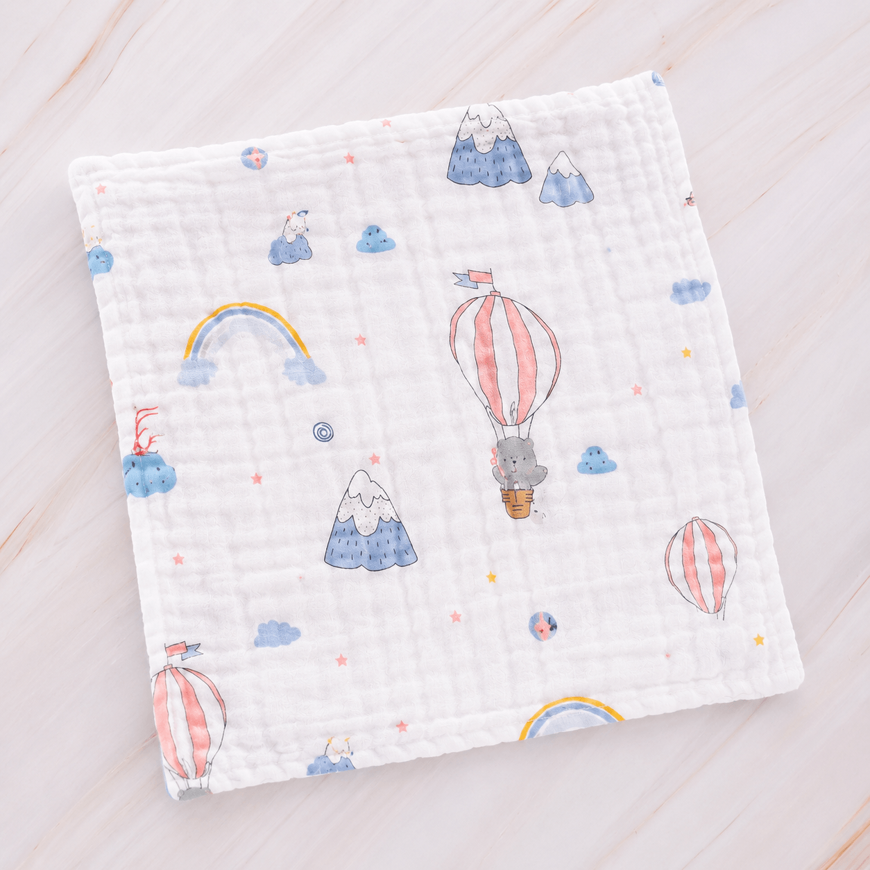 Kidzyarn Newborn Baby Burp Cloth | Ultra Soft & Absorbent Cotton Burp Towel | Baby Feeding Essential - Image 3