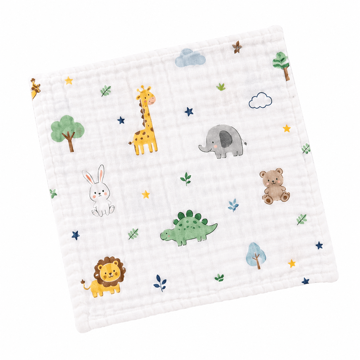 Kidzyarn Newborn Baby Burp Cloth | Ultra Soft & Absorbent Cotton Burp Towel | Baby Feeding Essential - Image 4
